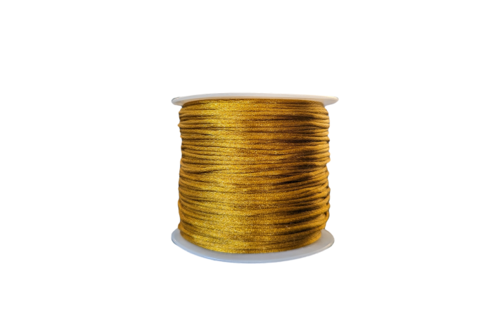 1,5 mm Skinnende Polyestersnor Guld