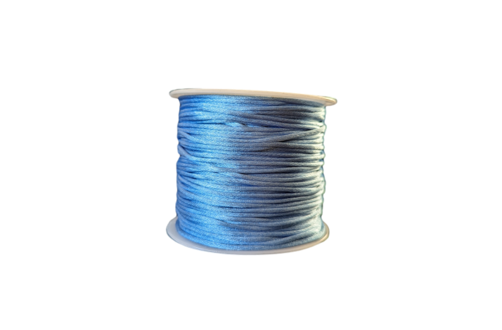 1,5 mm Skinnende Polyestersnor Lysebl