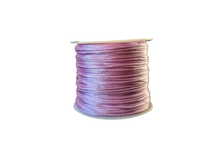 1,5 mm Skinnende Polyestersnor Lyselilla