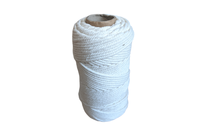 4 mm Macrame Snor  Bomuld 3-Ply Cream
