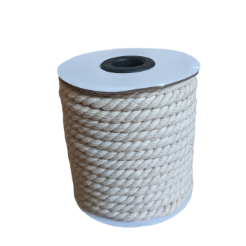 5 mm Macrame Snor  Bomuld 3-Ply Cream