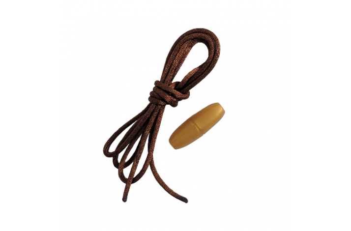 Snor med ls (til Ammehalskde) Chokolade/Guld Ls 