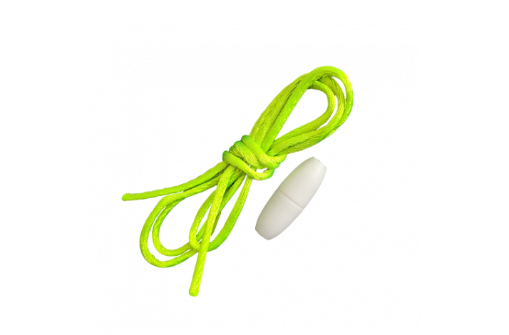 Snor med ls (til Ammehalskde) blegrn/Hvid Ls