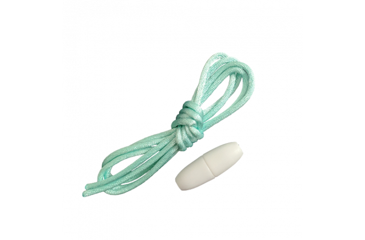 Snor med ls (til Ammehalskde) Mint/Hvid Ls