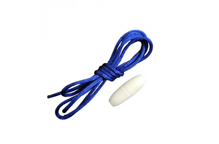 Snor med ls (til Ammehalskde) Navy Bl/Hvid Ls