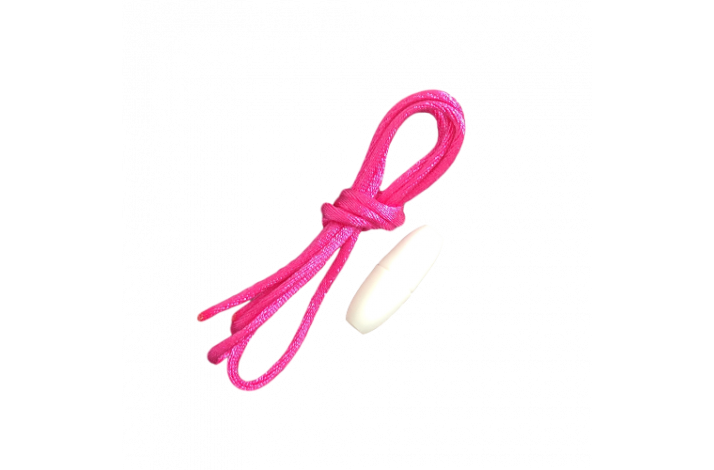 Snor med ls (til Ammehalskde) Cerise/Hvid Ls