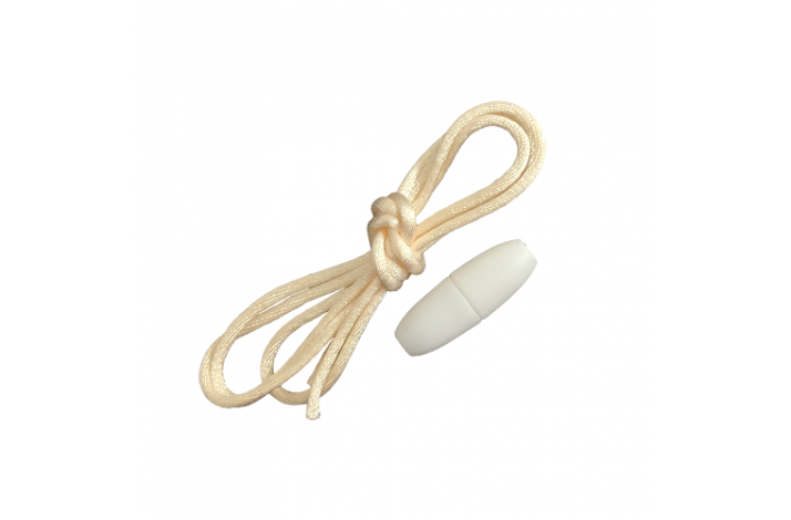 Snor med ls (til Ammehalskde) R Hvid/Hvid Ls