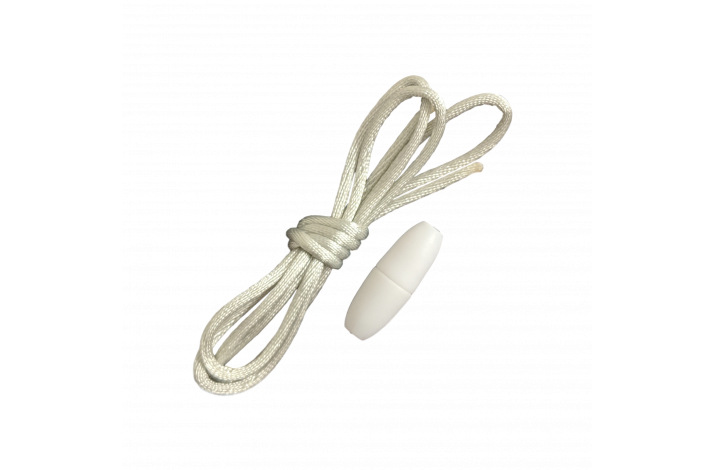 Snor med ls (til Ammehalskde) Lysegr/Hvid Ls