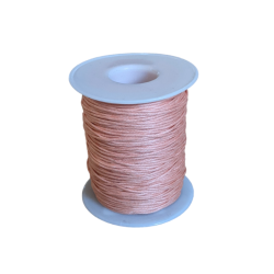 1 mm Vokset Bomuldsnor