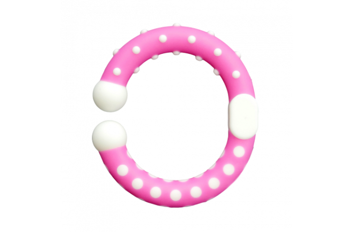 ben Ring tofarvede med knopper Pink