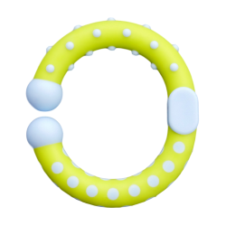 ben Ring tofarvede med knopper