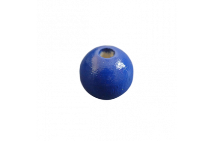 Farvede træperler 12mm Navy Blå